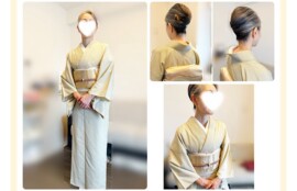 歌舞伎座 秀山祭九月大歌舞伎鑑賞｜単衣の紬と名古屋帯の着物姿と和髪スタイル